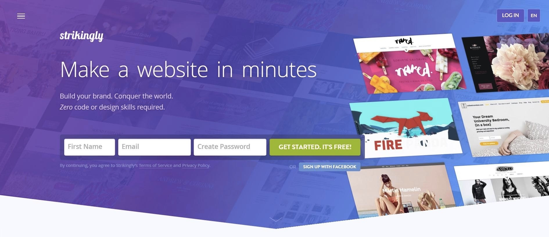 Strikingly Home Strikingly Home